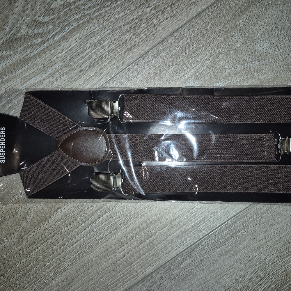 Men's Brown Suspenders